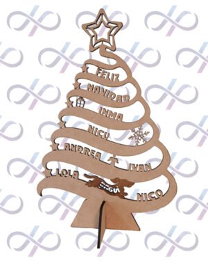 Árbol de Navidad Con Nombres