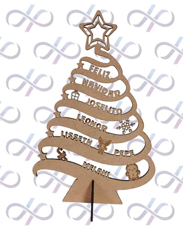 Árbol de Navidad Con Nombres