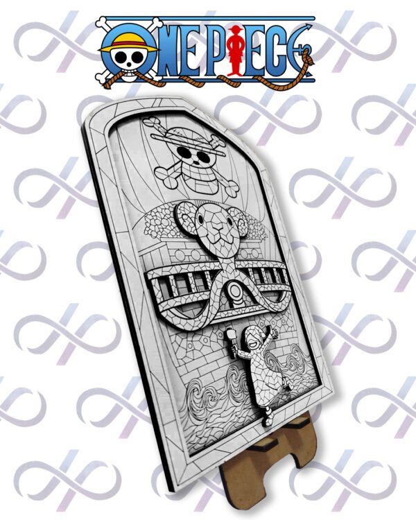 Cuadro Vidriera Multicapa de One Piece