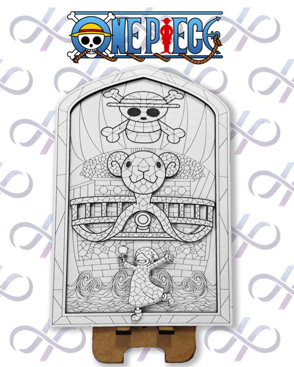 Cuadro Vidriera Multicapa de One Piece