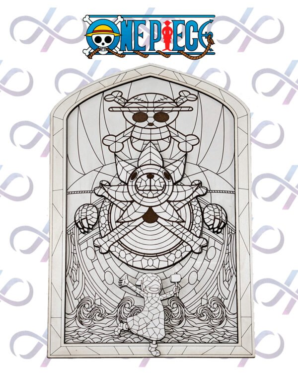 Cuadro Vidriera Multicapa de One Piece